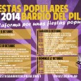 Os invitamos a las fiestas del Barrio del Pilar que serán del jueves 11 de octubre al domingo 14.  La Plataforma por unas fiestas Populares va a tener dos casetas […]