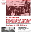 2 de junio de 2017 a las 18:30 5º Encuentro Historia Barrio del Pilar: La historia de la Escuela Popular de Personas Adultas  