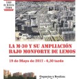 4º Encuentro sobre la Historia del Barrio del Pilar La M-30 y su ampliación bajo Monforte de Lemos 19 de mayo de 2017 a las 6,30   Organiza y realiza: […]