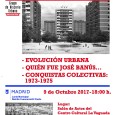 El lunes día 9 de octubre de 2017 a las 18:00 iniciamos un nuevo ciclo sobre la historia del Barrio del Pilar que tendrá lugar en el CC La Vaguada.   Primer encuentro:  -Evolución Urbana -Quién […]