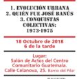 nuevo «Ciclo sobre historia del Barrio del Pilar» que tendrá lugar en el Salón de Actos del Centro Comunitario Guatemala. El primer encuentro será el Jueves 18 de Octubre a […]